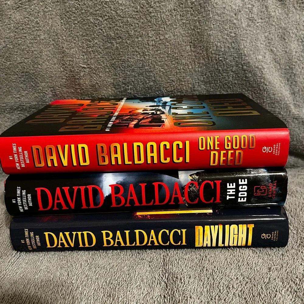 David Baldacci Hardcover Book Set - The Edge, One Good Deed,  Daylight